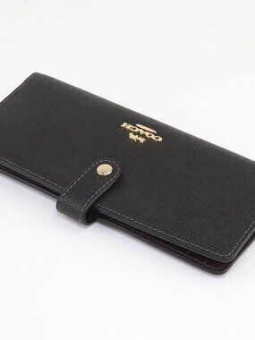 GORGEOUS NEW COACH BIFOLD BLACK SLIM WALLET NWT!!!!!
